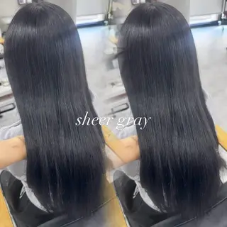 ロング カラー 赤み無し柔らかカラー 【梅田】madokaのヘアスタイル