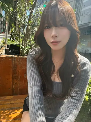 ロング 🤍理想の顔周り kouta🤍のヘアスタイル