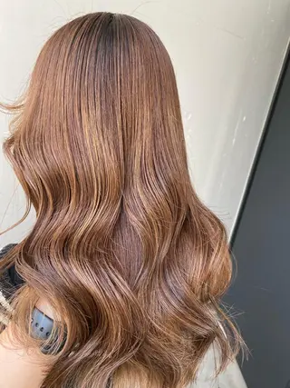 ミディアム カラー 髪質改善/レイヤー ストウシンゴのヘアスタイル