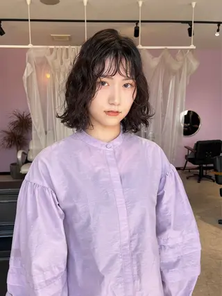 ミディアム パーマ MATTY yoshika 🐻のヘアスタイル