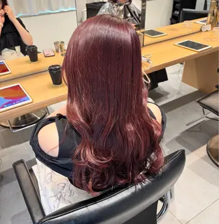 ロング カラー girlyhair 🤍mikuのヘアスタイル
