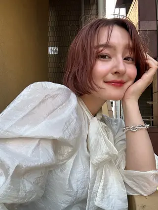 ショート カラー ショート/ボブ専門 宮脇美奈/南船場のヘアスタイル