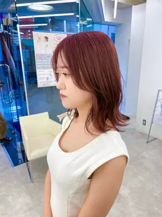 ミディアム カラー ヘアアレンジ 【Sweep】おじま のぞみのヘアスタイル