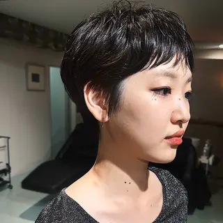 ショート パーマ 丹所属・チヒロ/ショートヘア /パーマのヘアスタイル