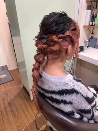 ロング 朝が楽になる艶髪縮毛 ✨中稲明梨のヘアスタイル