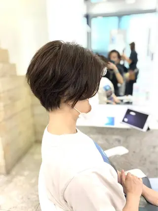 ショート カラー 🧸縮毛矯正特化 金澤 彩香🎀のヘアスタイル