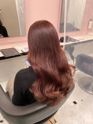 ロング 💗暖色カラー💗 ツヤ髪💗Mayaのヘアスタイル