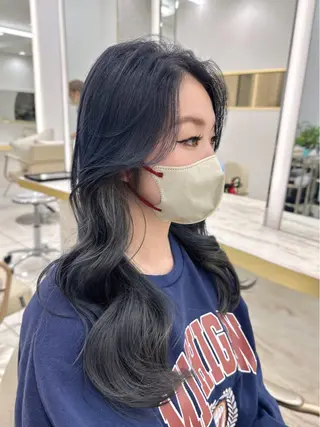 ロング カラー MAEUL luna所属・前髪顔周り/レイヤー 韓国/桔川恒のヘアスタイル