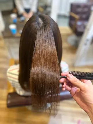 セミロング CECIL hair なんば店所属・メンズパーマ 艶髪☆店長☆有馬のヘアスタイル