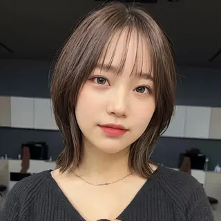 ミディアム カサイ シオンのヘアスタイル