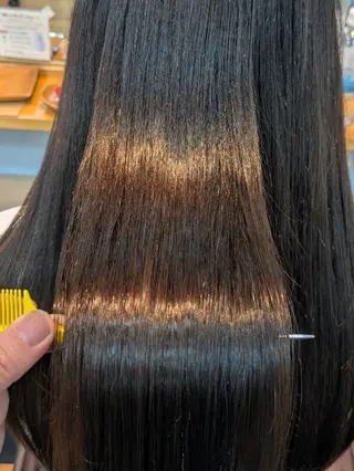 ロング 髪質改善アンブリーチ 店長みやけななのヘアスタイル