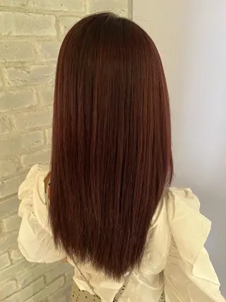 ロング 🤎艶感ベージュ/ ミルクティー🤎のヘアスタイル