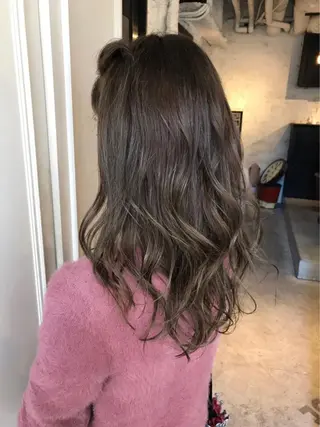 ロング カラー ヘアアレンジ 🤎艶髪×透明感🤎 【𝙔𝙐𝙕𝙐】のヘアスタイル