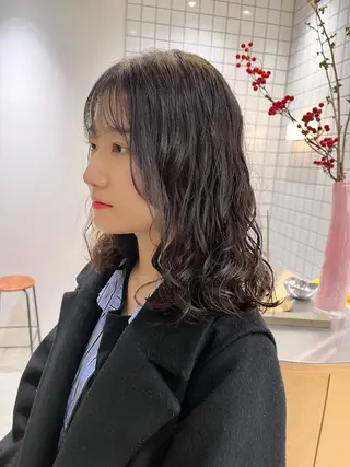 ミディアム パーマ 原宿パーマ kazuのヘアスタイル
