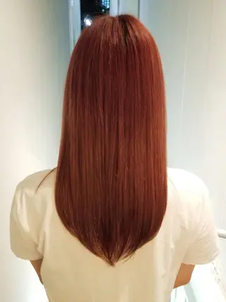 ロング カラー パピヨンロゼ メイ 髪質改善/酸性のヘアスタイル