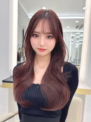 ロング MAEUL luna所属・前髪顔周り/レイヤー 韓国/桔川恒のヘアスタイル