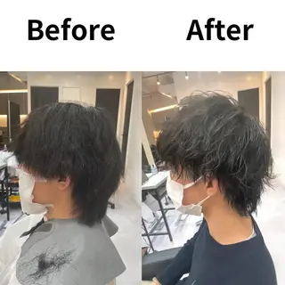 ショート 髪質改善× ハイライト溝江のヘアスタイル