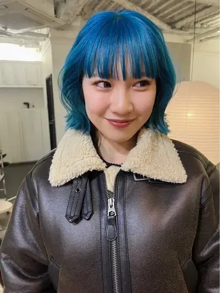 ミディアム カラー CACHÉ NAKAZAKI所属・CACHÉ わっちょのヘアスタイル