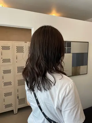 セミロング UNFEIGNED02所属・カイ/名古屋・伏見 カットモデルのヘアスタイル