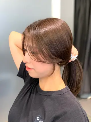 ロング shes茶屋町アリサ 🎀顔周り×韓国風のヘアスタイル