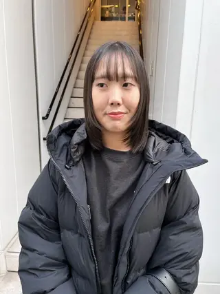 ミディアム カラー ショート/パーマ/ カラー/FUKOのヘアスタイル