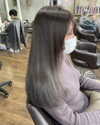 ミディアム カラー 遠藤 拓馬のヘアスタイル
