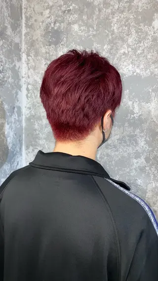 カラー メンズ 🎀ボブカット🤍 💙韓国風パーマみくのヘアスタイル