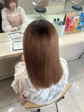 ロング 🧃暖色カラー/🪷 アレンジ/ yunaのヘアスタイル