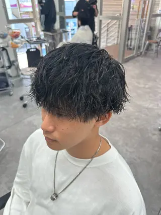 ミディアム パーマ メンズ 似合わせパーマ🔥 渡邉愛斗のヘアスタイル