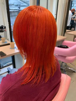 ミディアム 🍀ケアブリーチ カラー🍀坂井のヘアスタイル