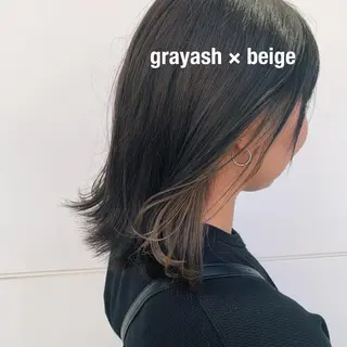 セミロング カラー RINA🧤 デザインとボブのヘアスタイル