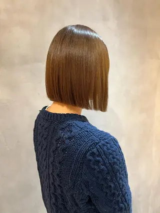 ショート ボブ/巻ける縮毛矯正 /韓国レイヤーはなのヘアスタイル