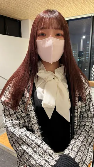 セミロング カラー classic 新横浜所属・大人girly🛋️ 🤍yukakoのヘアスタイル