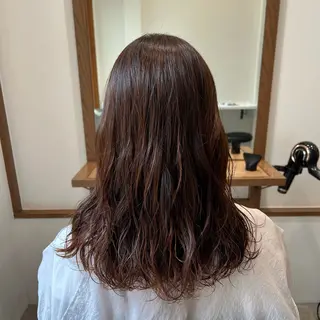 ミディアム カラー パーマ ヘアアレンジ 🌱カラー&トリート メント🌱SOUTAのヘアスタイル