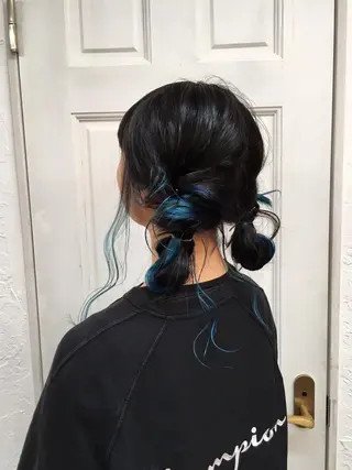 セミロング カラー ヘアアレンジ ピンクベージュ/新潟 万代/高橋桃葉🍑のヘアスタイル