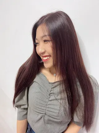 ロング カラー SALOWIN 岡山店所属・ボブ/艶カラー/ manaka 🥣のヘアスタイル