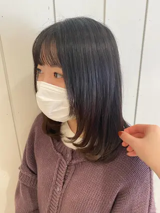 ミディアム 🫧顔周りカット 🫧樫村優香のヘアスタイル