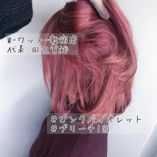 ミディアム カラー パーマ ヘアアレンジ メンズ キッズ ネイル マツエク・マツパ 🫧代表/新宿駅近/ 限定価格🫧田辺貴裕のヘアスタイル
