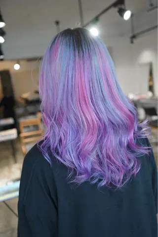 ミディアム カラー ハイトーン/レイヤー /ケアブリーチ石川治のヘアスタイル