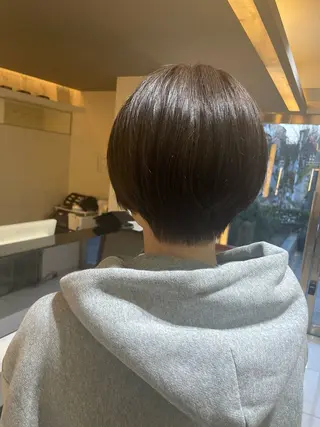 ショート カラー 韓国/透明感カラー さなのヘアスタイル