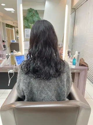 ロング パーマ ヘッドスパ/ 鎌倉 アズサのヘアスタイル