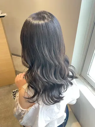 セミロング カラー Zina【梅田】 /田中 沙弥のヘアスタイル