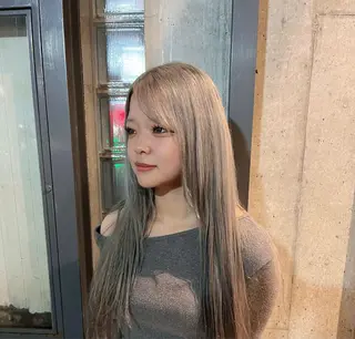 ロング カラー 金見 岳弥のヘアスタイル