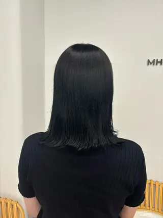 ミディアム リン🔔ボブ cut ベージュカラー🤎のヘアスタイル