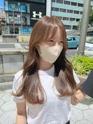 ロング カラー le'a所属・谷町/Le'a /竹原しおなのヘアスタイル