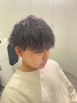 パーマ メンズ 無料ショートモデル 募集中❗️秋山ひらいのヘアスタイル