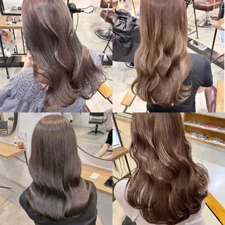 ロング 💞梅田髪質改善💞 ストレート/カラーのヘアスタイル