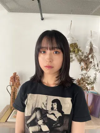 ミディアム カラー ボブ/レイヤー /河内温太のヘアスタイル