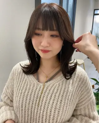 ミディアム 🌸インナーカラー 🌸藤井春華のヘアスタイル