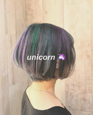 ショート カラー 池袋/透明感カラー 🎀Yuri🎀のヘアスタイル